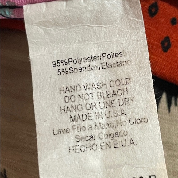 Codigo Colorful Chevron Geometric Pattern Wide Leg Leggings - Picture 10 of 10